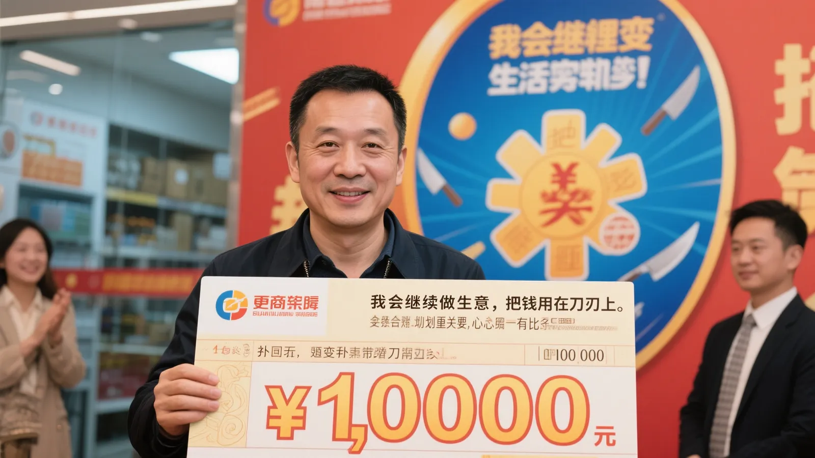 商人仅花112元喜中大乐透1021万：从未幻想过中奖