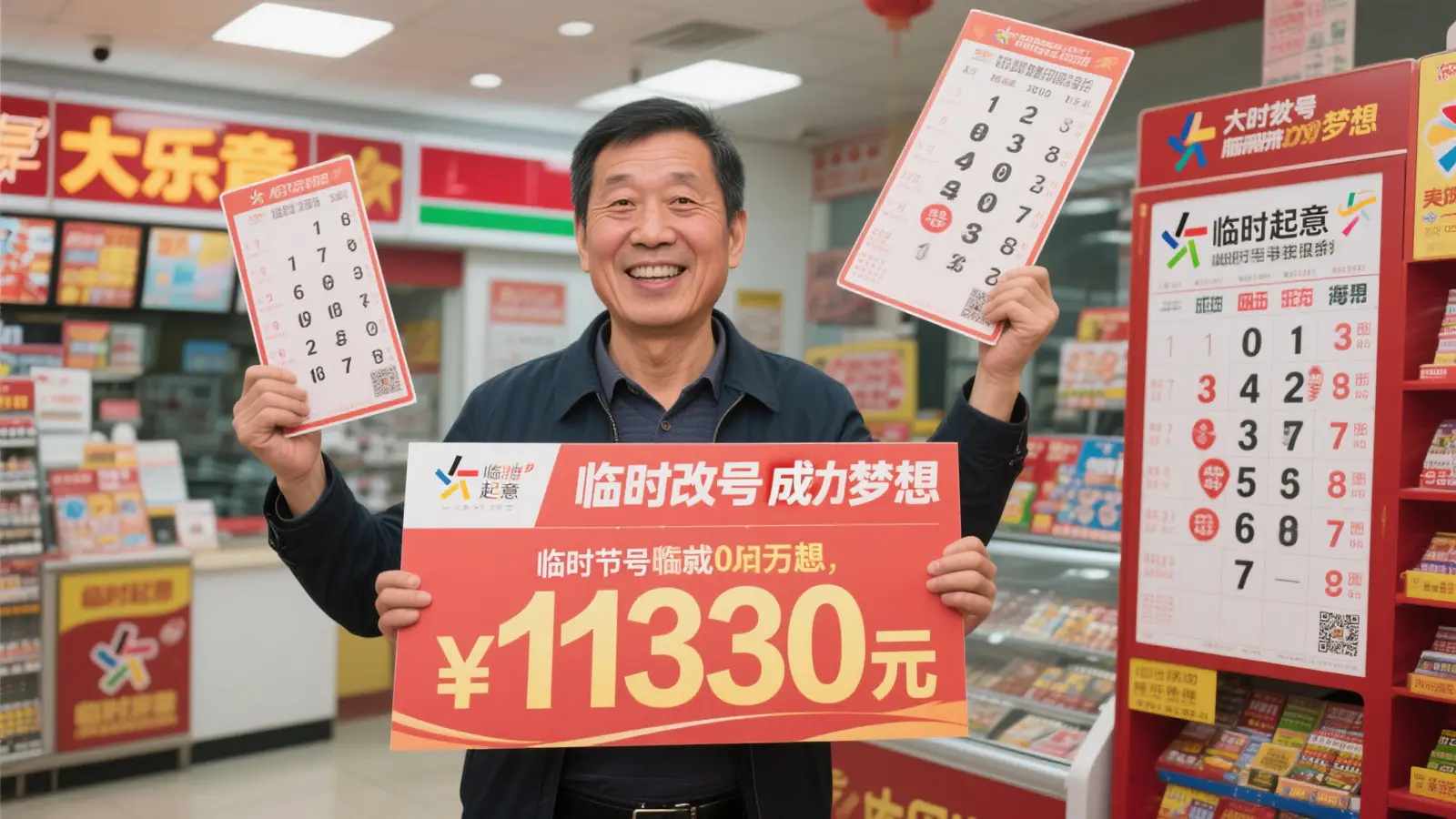 彩民临时改号喜中大乐透1330万 坦言曾两度与头奖失之交臂