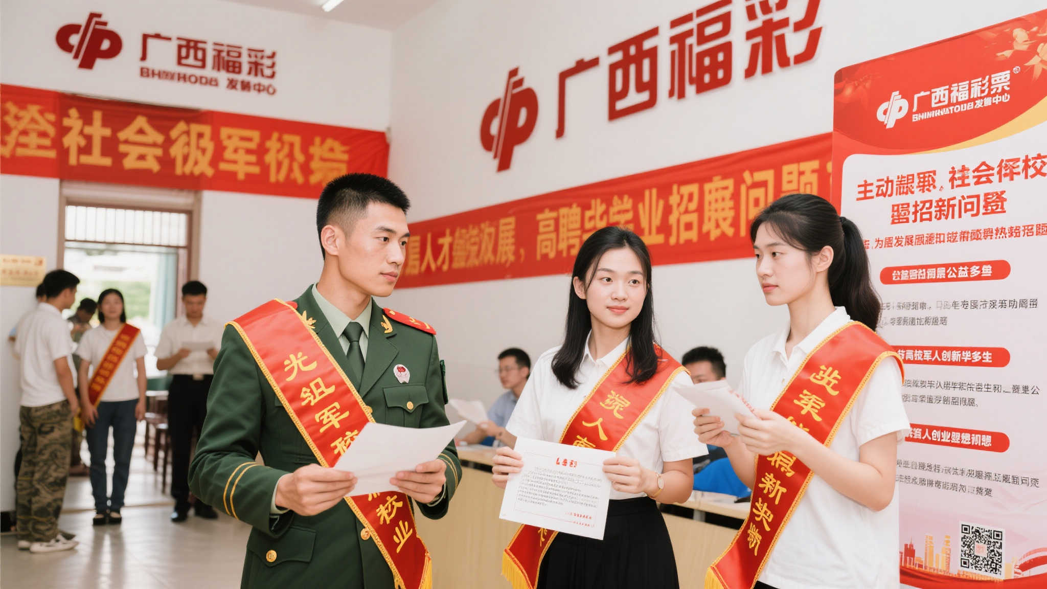 广西福彩创新举措支持退役军人和高校毕业生就业创业